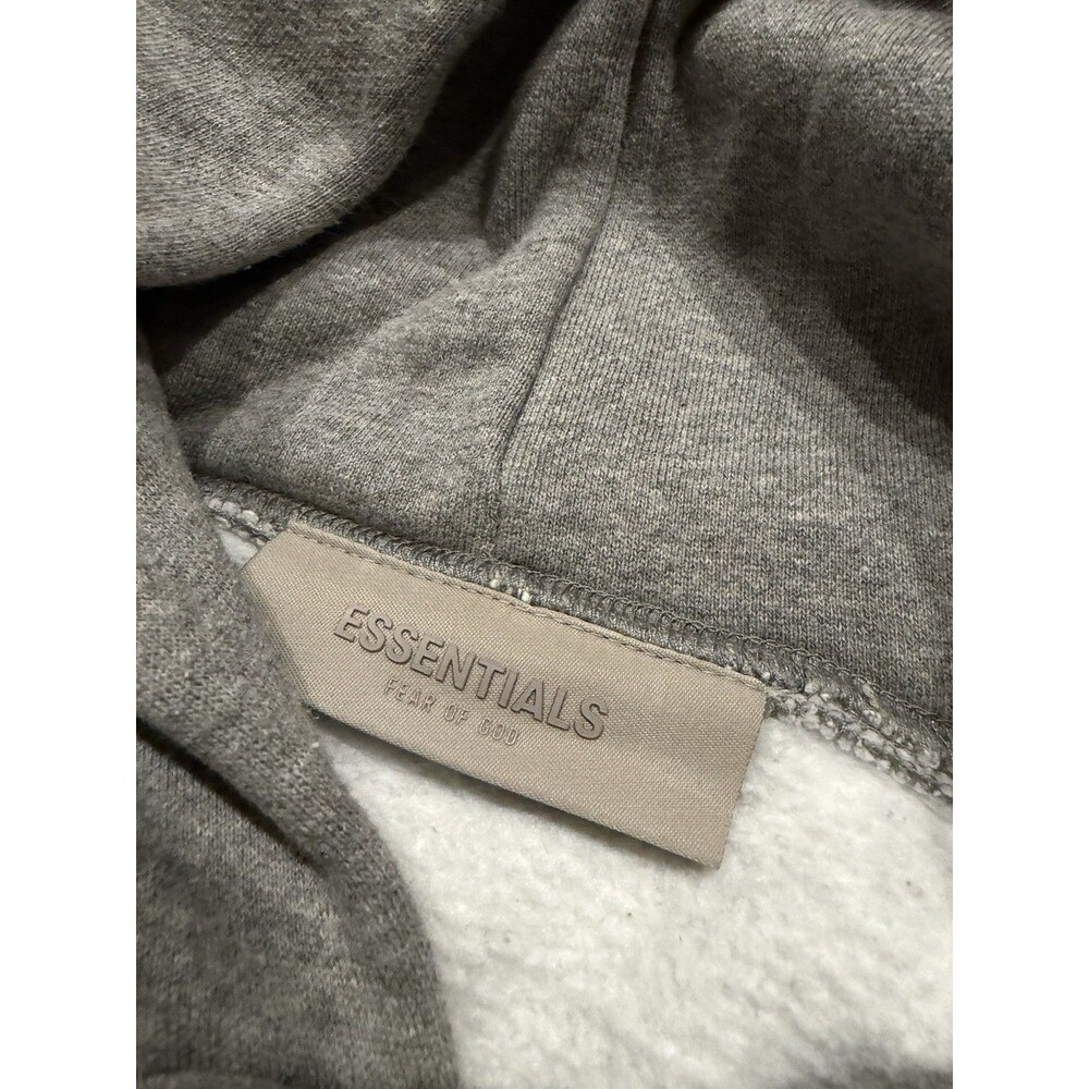 Fear of God Essentials Hoodie Mens XL Grey Pullover sweatshirt sweater - Picture 5 of 8